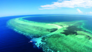 Aerial View of Tubbataha Reef, Philippines