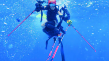 federica brignone underwater by giuseppe la spada